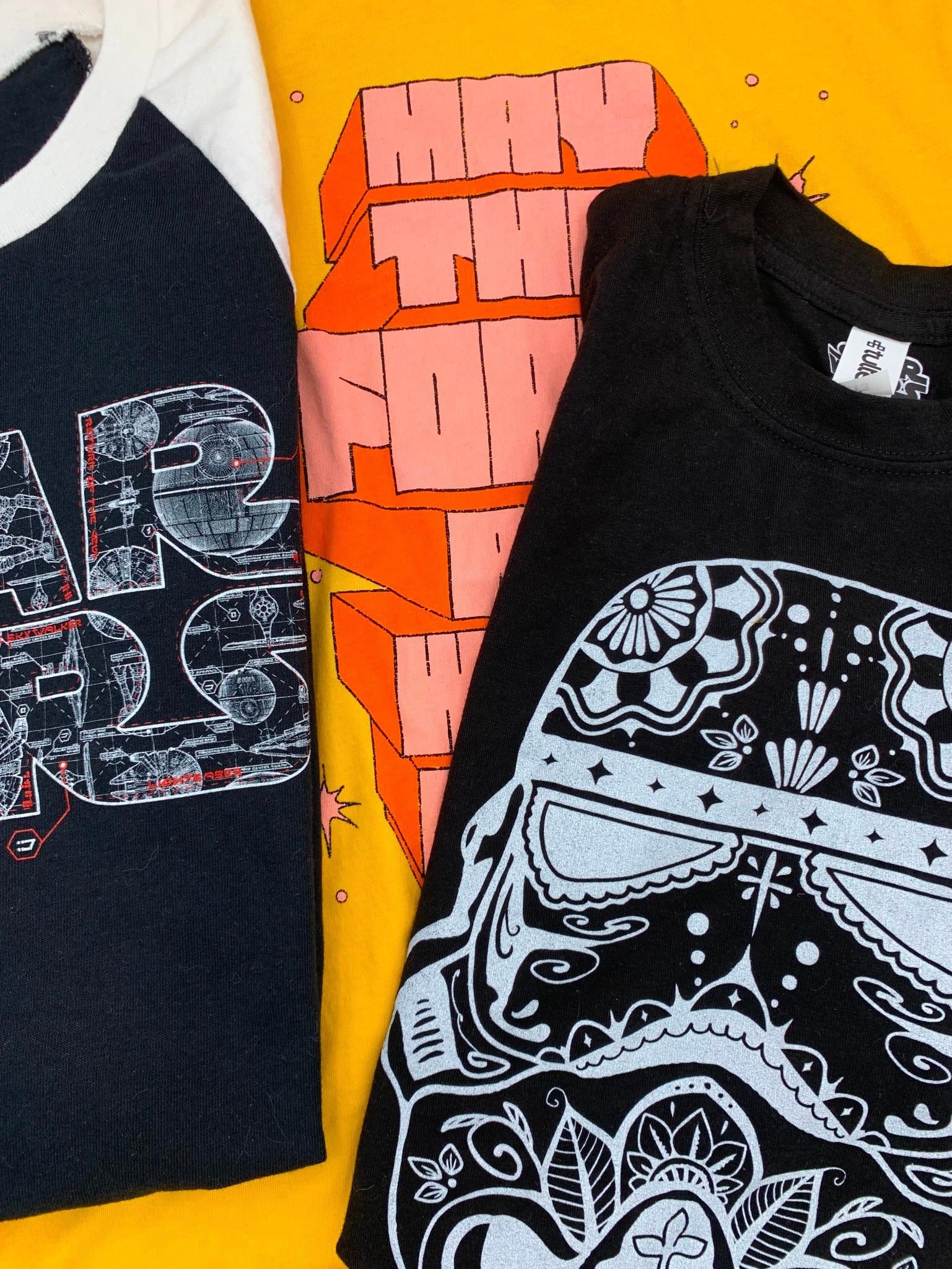 3 pc STAR WARS T-Shirts & Raglan Sleeve Disney Parks Sci Fi Shirt Collection (1 of 15)