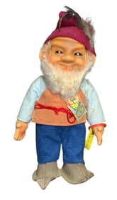 Magical Vintage German STEIFF Gucki the Woodland Gnome Stuffed Toy with Tags