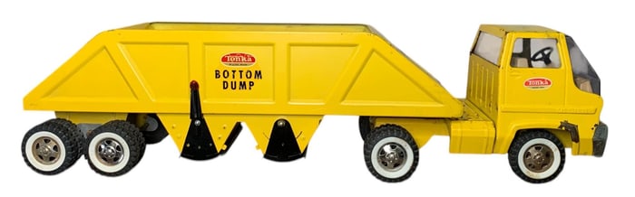 Vintage TONKA No. 910 Bottom Dump Construction Truck with Original Box