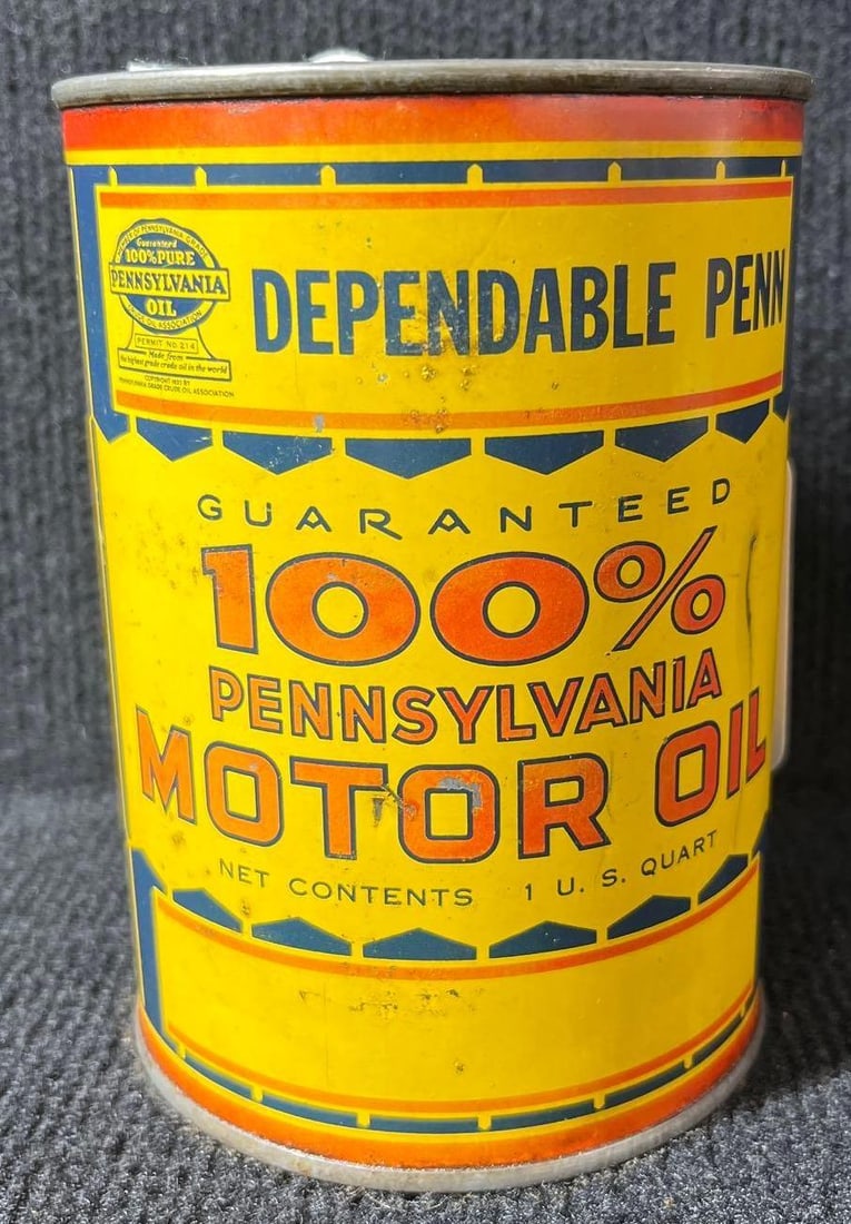 Dependable Penn Motor Oil 1qt can (1 of 5)