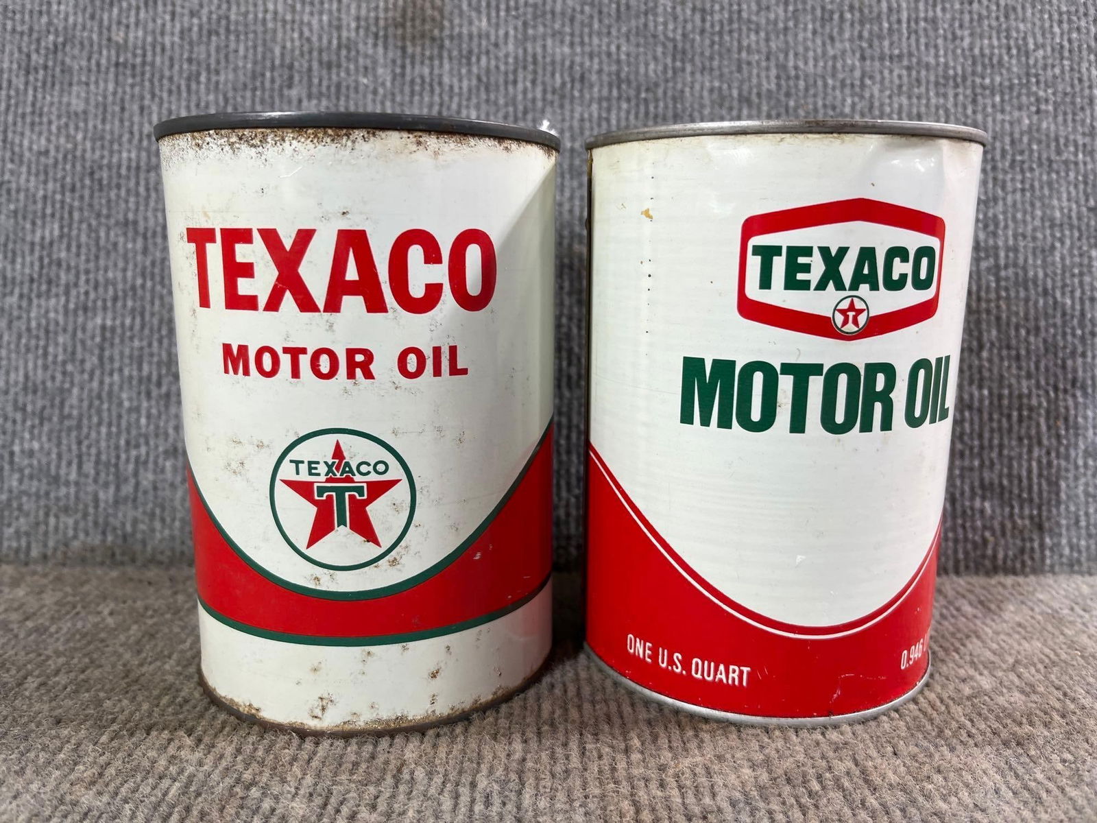 2- Texaco Motor Oil 1qt cans (1 of 4)