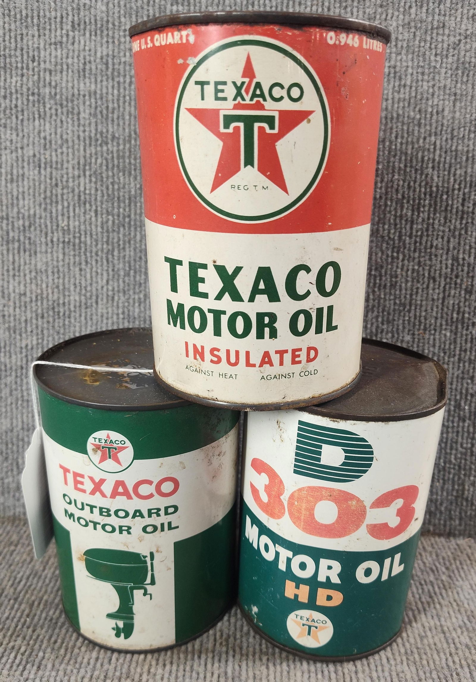 3- Various Texaco 1qt cans (1 of 4)