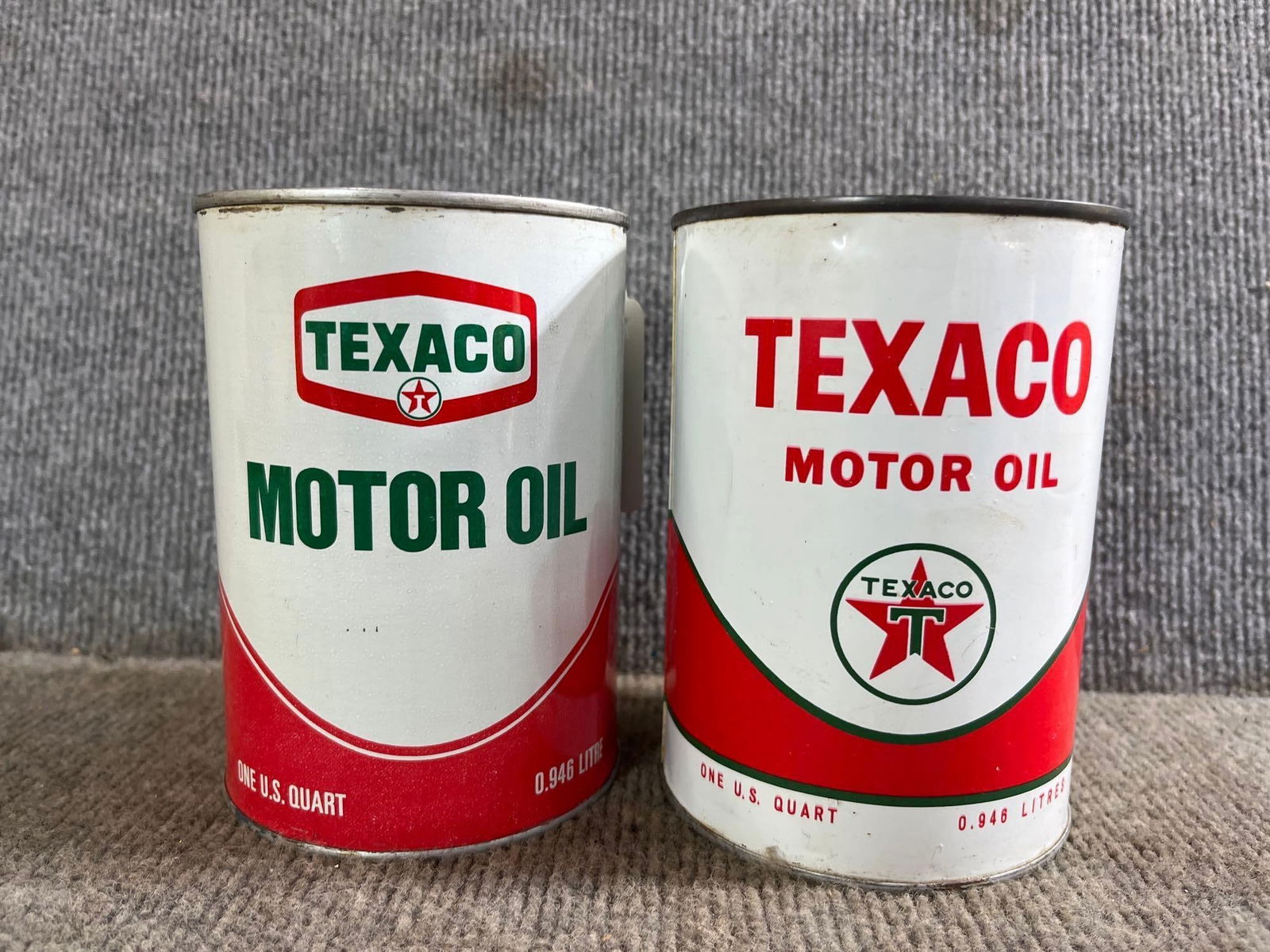 2- Clean Texaco Motor Oil unopened 1qt cans (1 of 4)