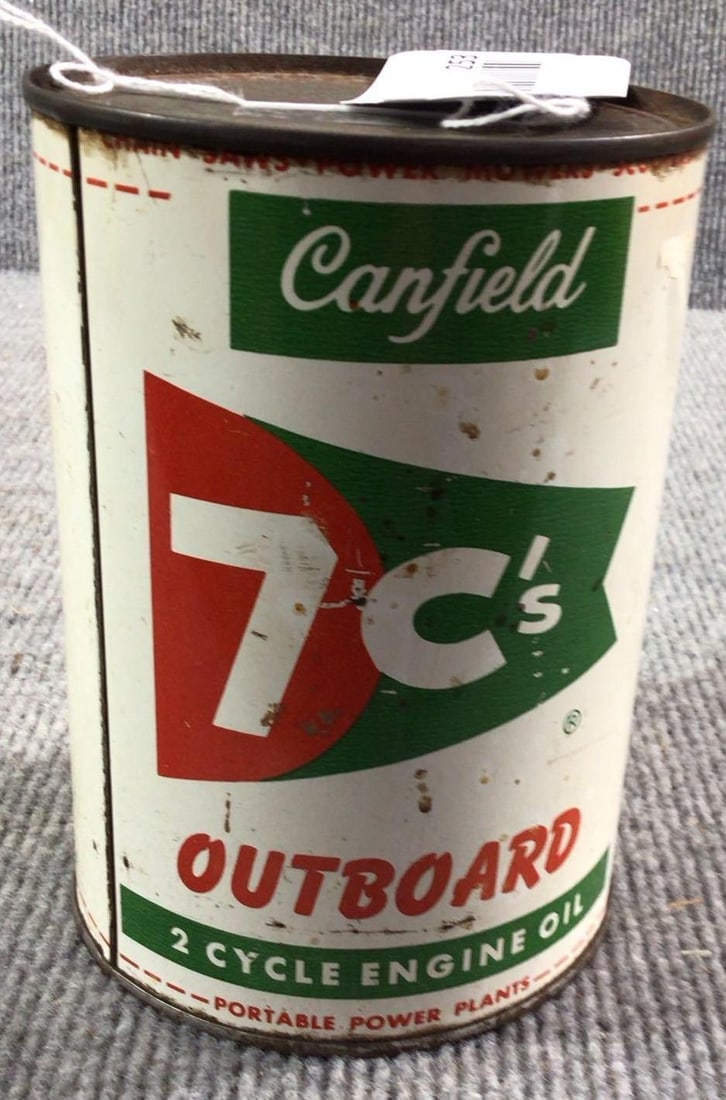 Canfield 7c's Outboard 2-Cycle Engine Oil unopened 1qt can (1 of 6)