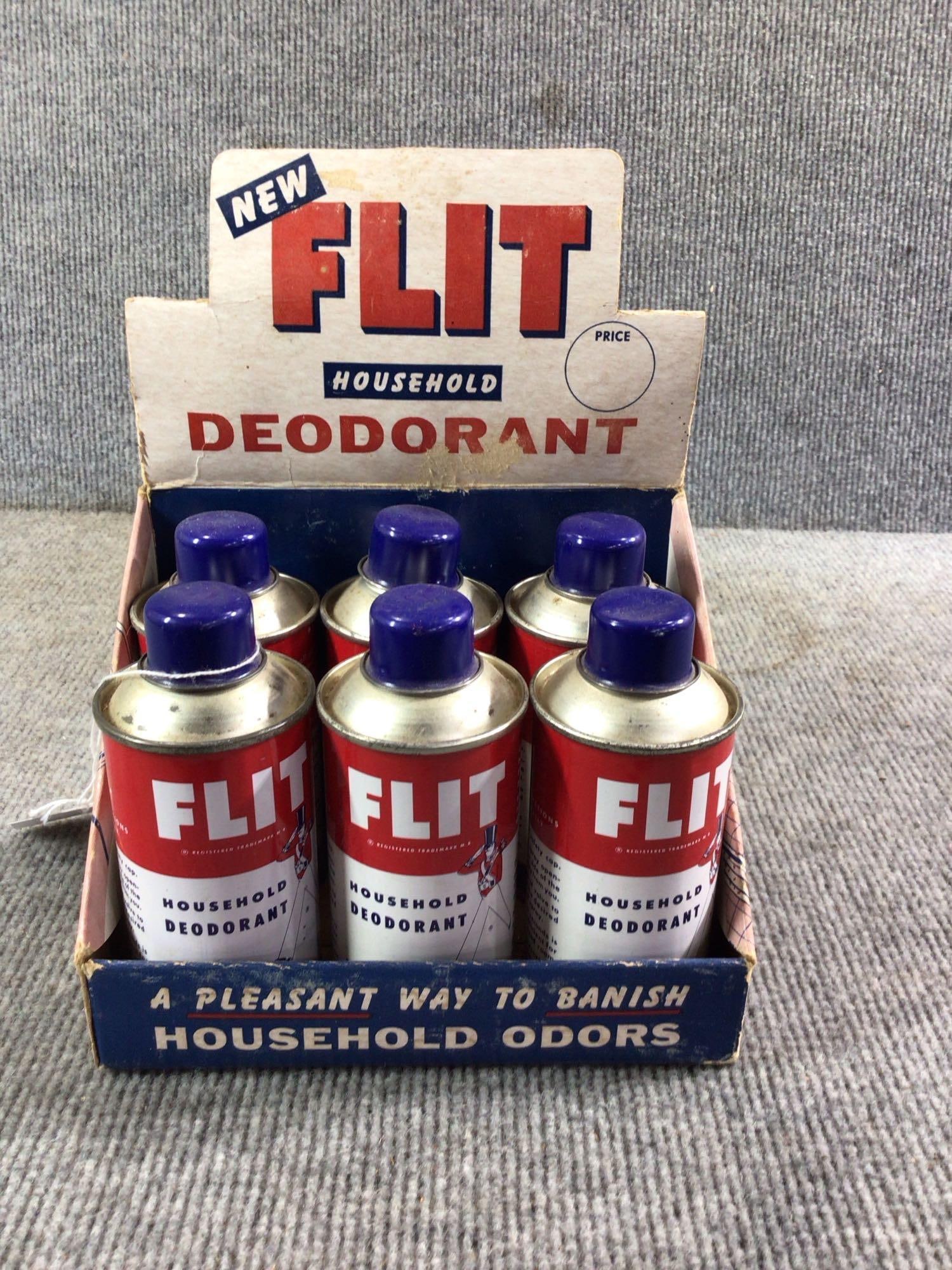 NOS Esso Flit Household Deodorant 6-pack display (1 of 7)