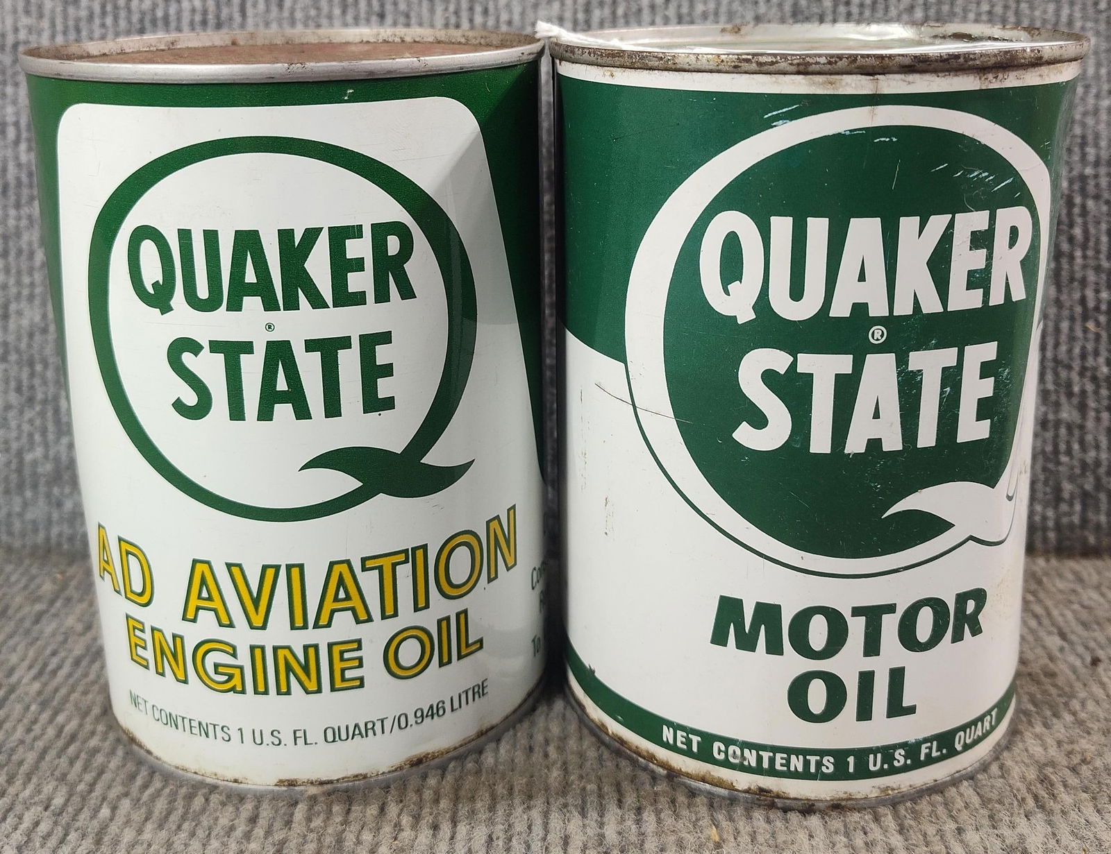 Quaker State Aviation & Outboard unopened 1qt cans (1 of 4)