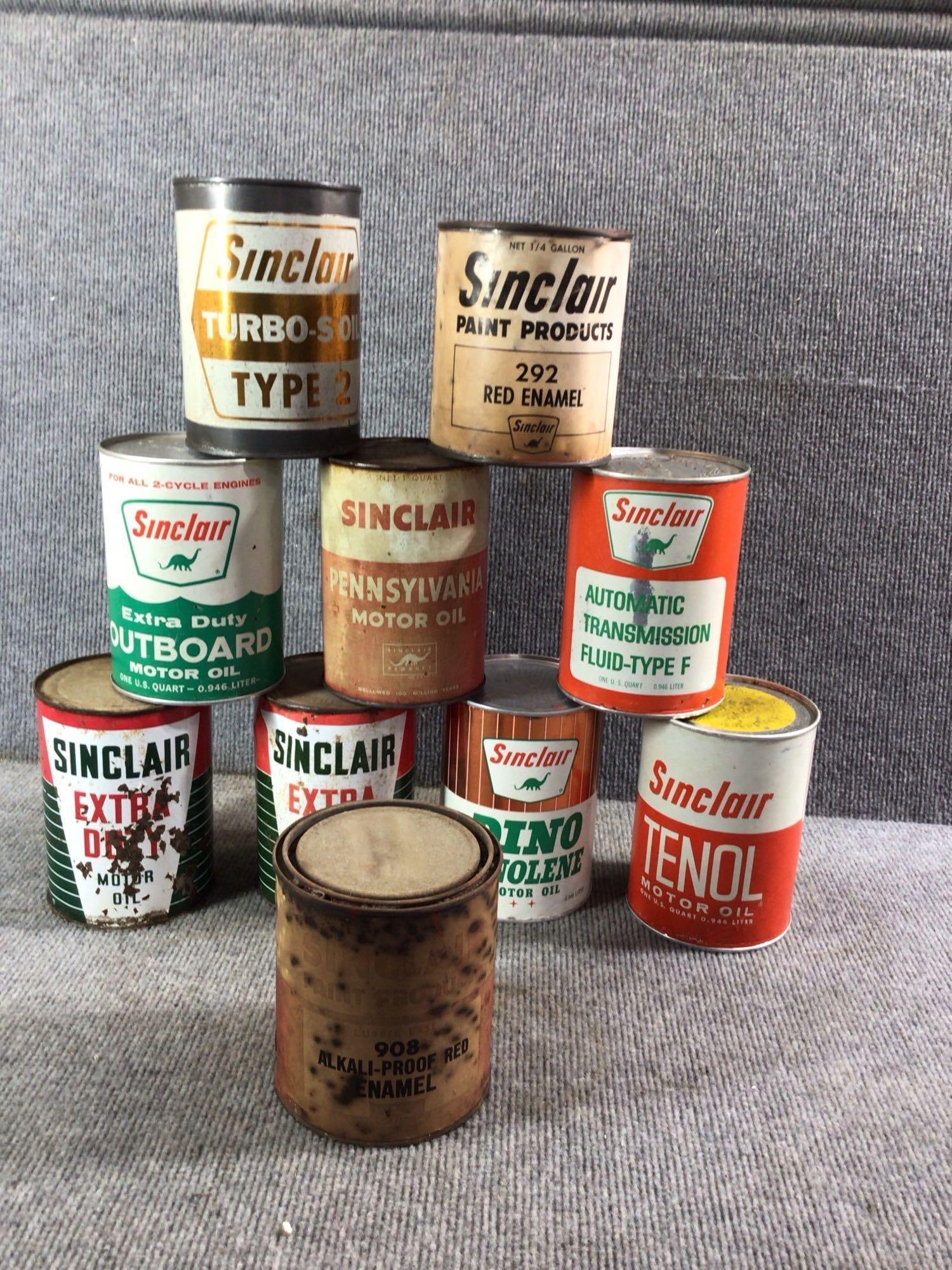 10- Various Sinclair cans (1 of 6)