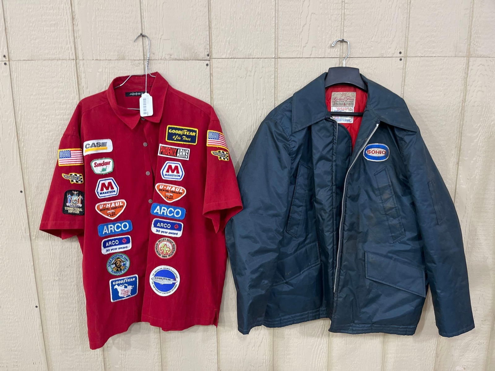 Heavy Sohio jacket & Axist shirt with numerous patches (1 of 7)