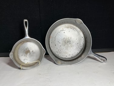 Griswold Chrome Plated #3 & #8 Skillets