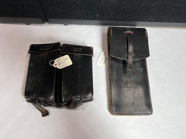 Nazi Police and Leather Utility Pouches