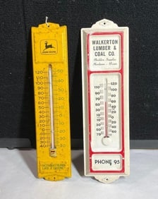 John Deere & Lumber and Coal Thermometers