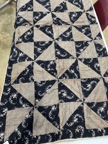Hand Stitched Mennonite Pinwheel Quilt