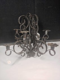 Wrought Iron Candle Chandelier
