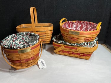 Longaberger Baskets & Christmas Liners