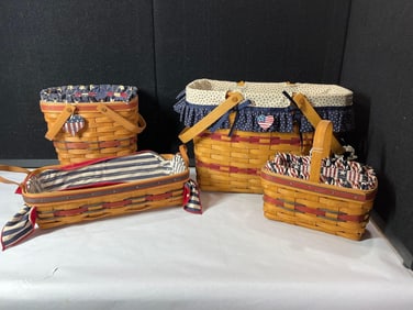 Longaberger Baskets & Americana Liners