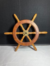 Great Lacquered Ships Wheel