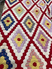 Early Martha Washington Hand Stitched Quilt