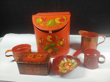 Tole Painted Tinware