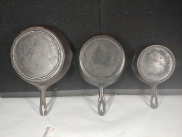 #3, #5, and #6 Cast Iron Skillets
