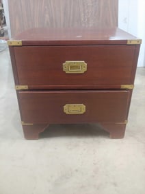 Great Brass Detailed Two Drawer Cabinet
