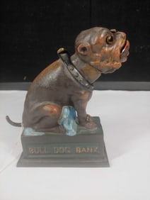 Cast Iron Bulldog Bank