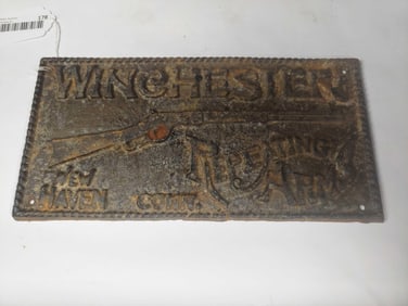 Cast Iron Winchester Plaque
