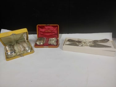 Sterling Silver Spoon Sets & Serving Spatulas