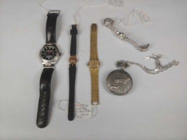 Excellent Harley Davidson, Waltham, Bulova, and Pocket Watches