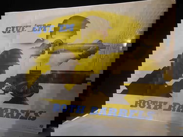 Give Em Both Barrels US Military Poster