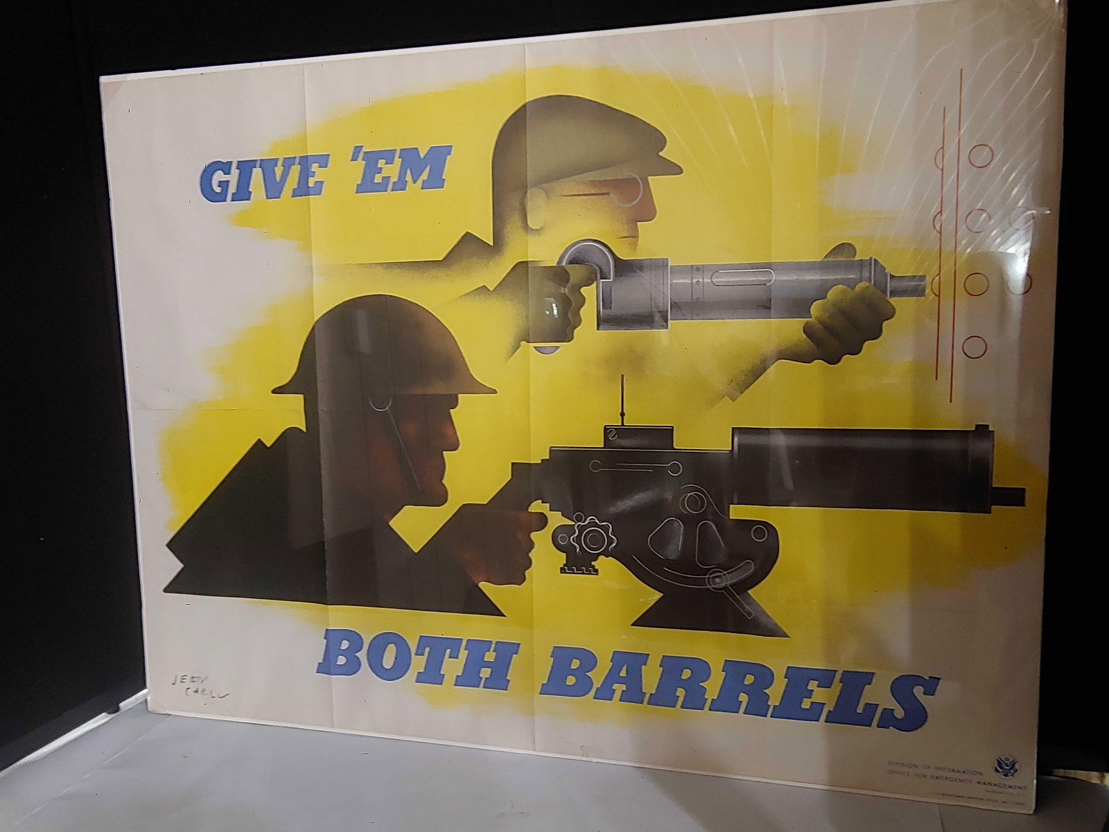 Give Em Both Barrels US Military Poster (1 of 6)