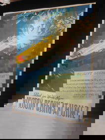 Victory Begins at Home US Navy Poster