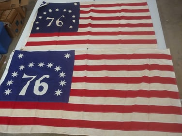 US Bicentennial Bennington Flags