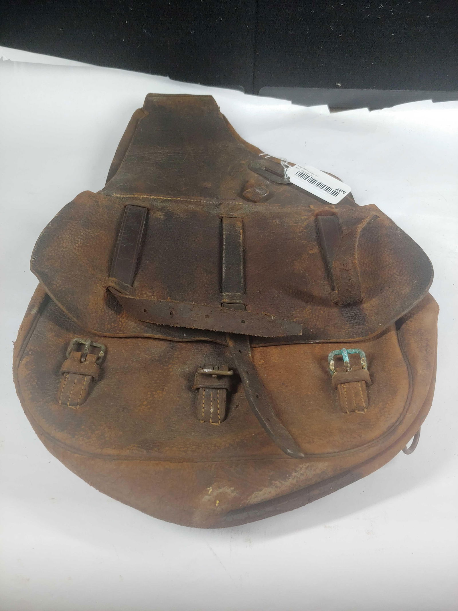 Wonderfully Early Leather Saddle Bags (1 of 2)