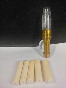 Adlake Brass RR Train Car Candle Lamp