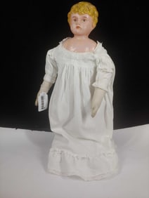 Great Early Tin Minerva Doll