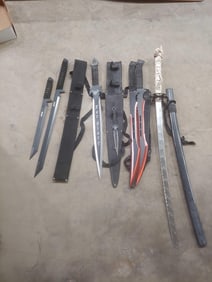 Machetes and Decorative Goblin Sword