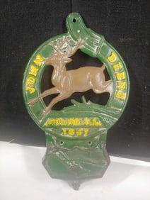 Cast Iron John Deere Letter Holder