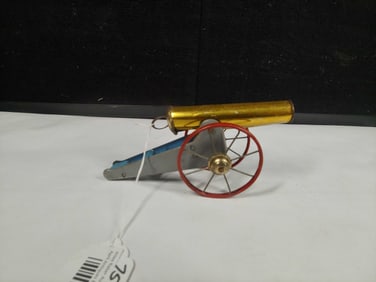 Tin Spring Action Cannon