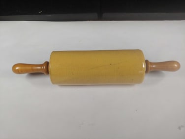 Yellow ware Rolling Pin