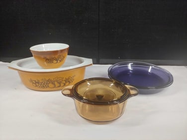 Old Orchard & Colored Pyrex