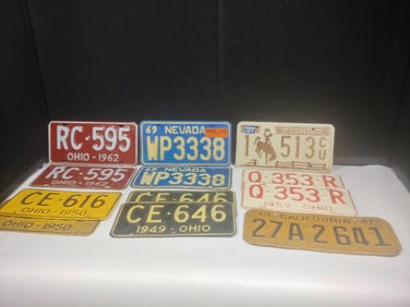 1947-1969 License Plates