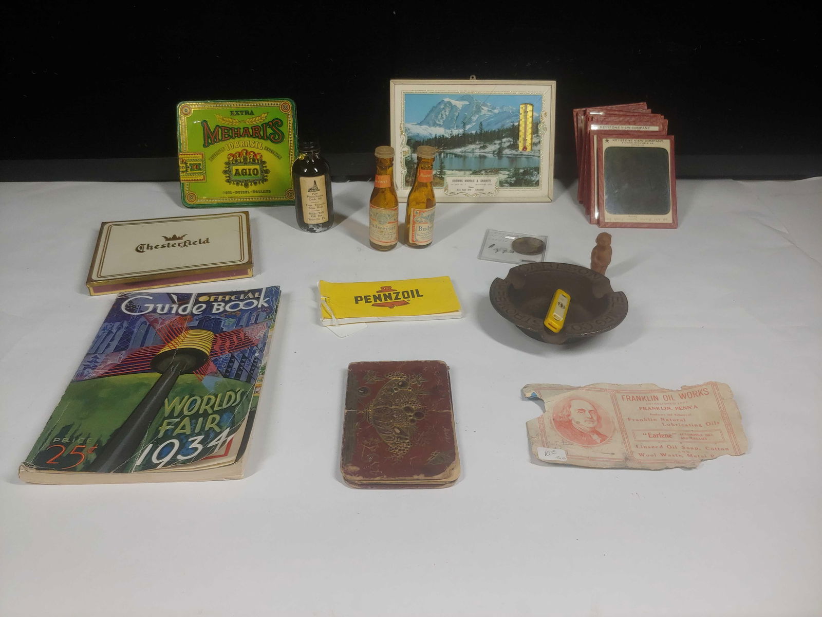 Pennzoil, 1939 World's Fair Book, Tin, Advertising and more (1 of 9)
