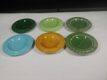 1950s Salem Pottery Braille Ashtrays