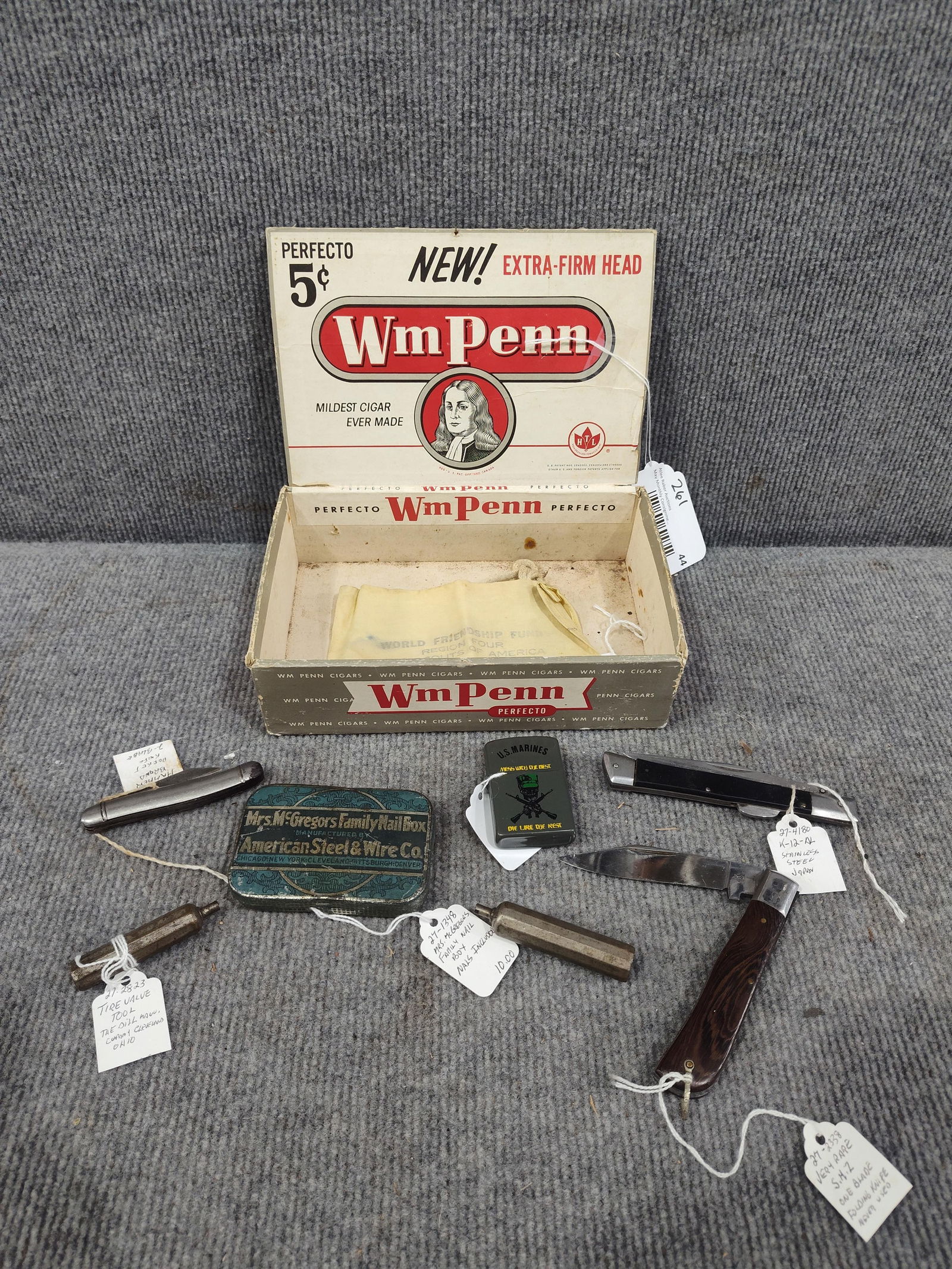 Pocket Knives, Tins, Marine Lighter, and Tire Tool (1 of 5)