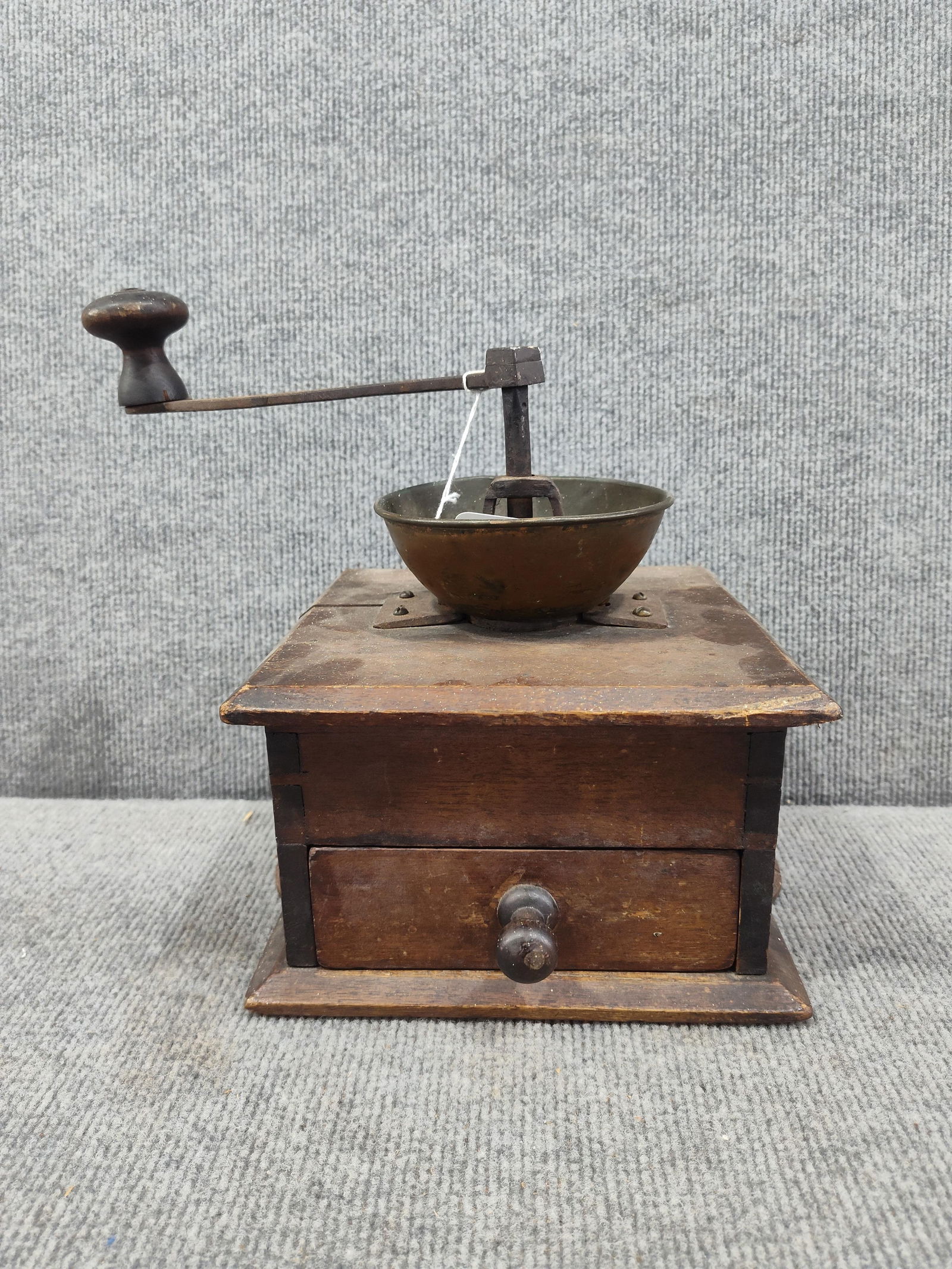 Early Walnut Coffee Mill (1 of 5)