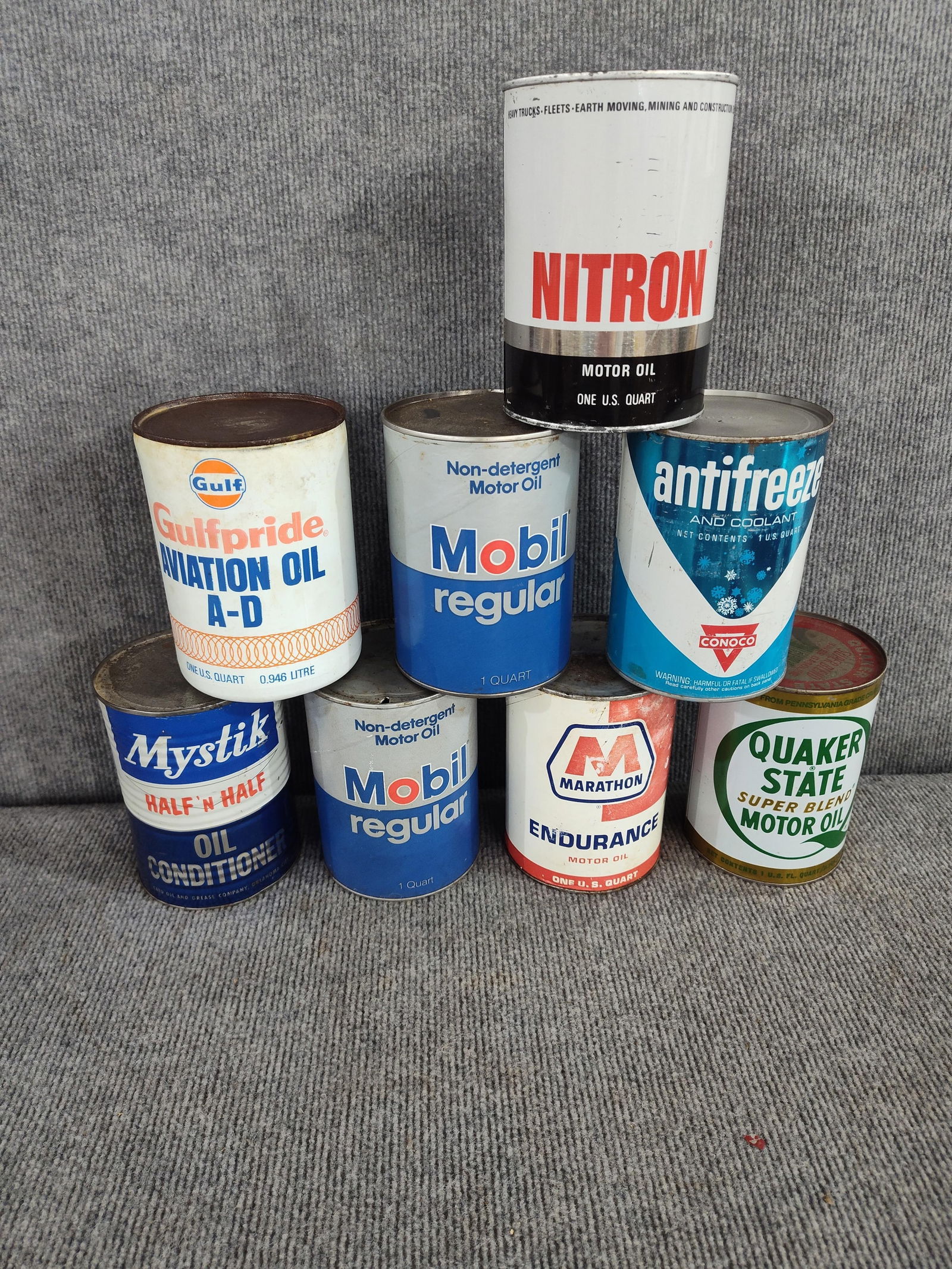 8 Various 1 Quart Cans (1 of 4)