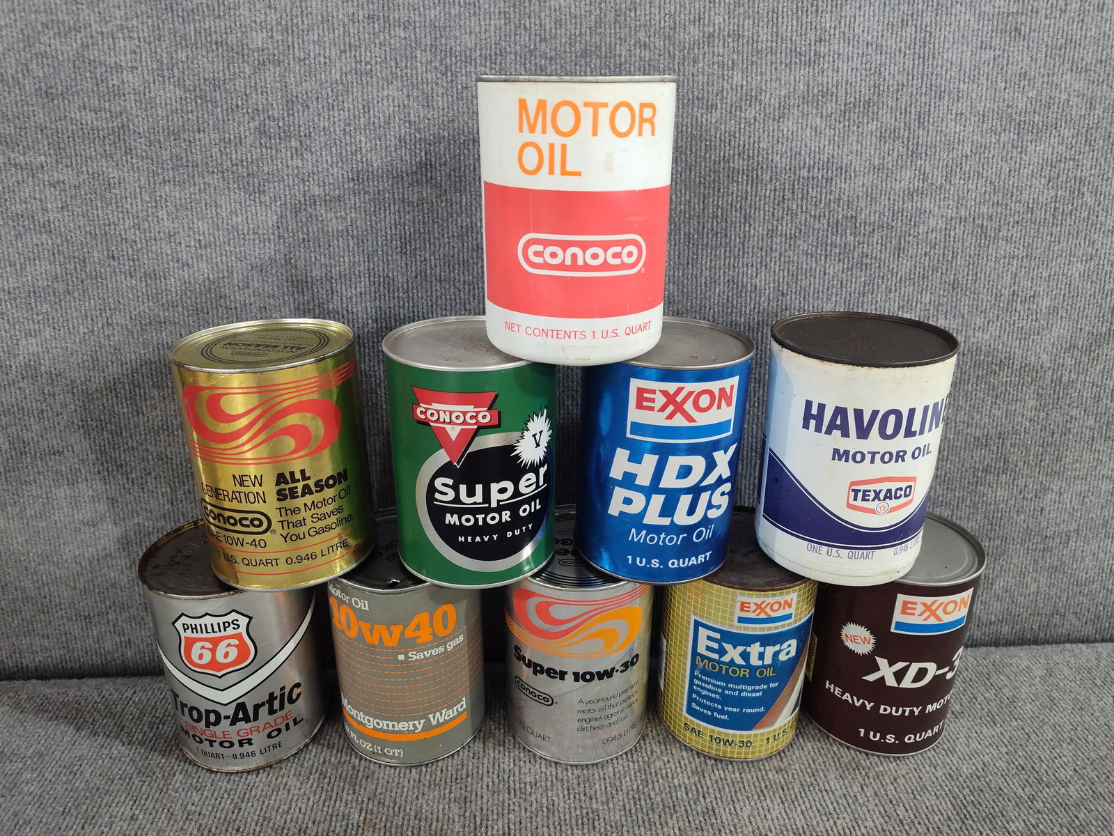 10-Various 1 Quart Cans (1 of 4)