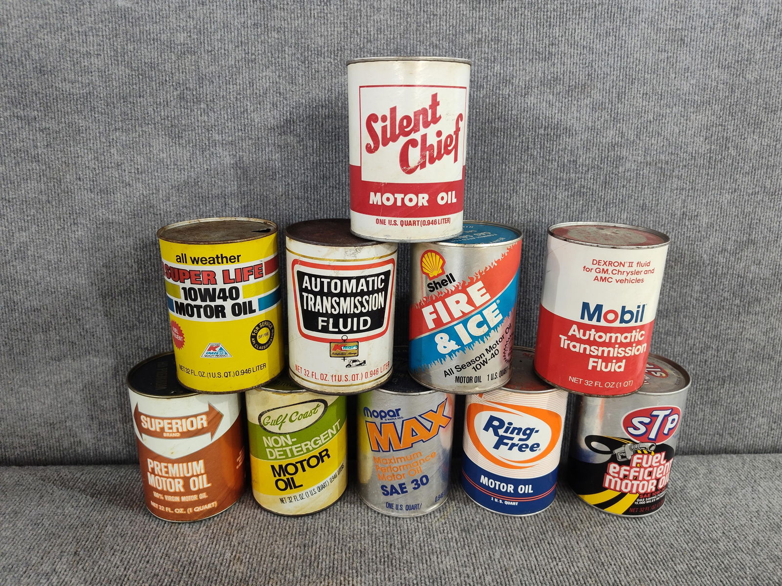 10-Various 1 Quart Cans (1 of 6)