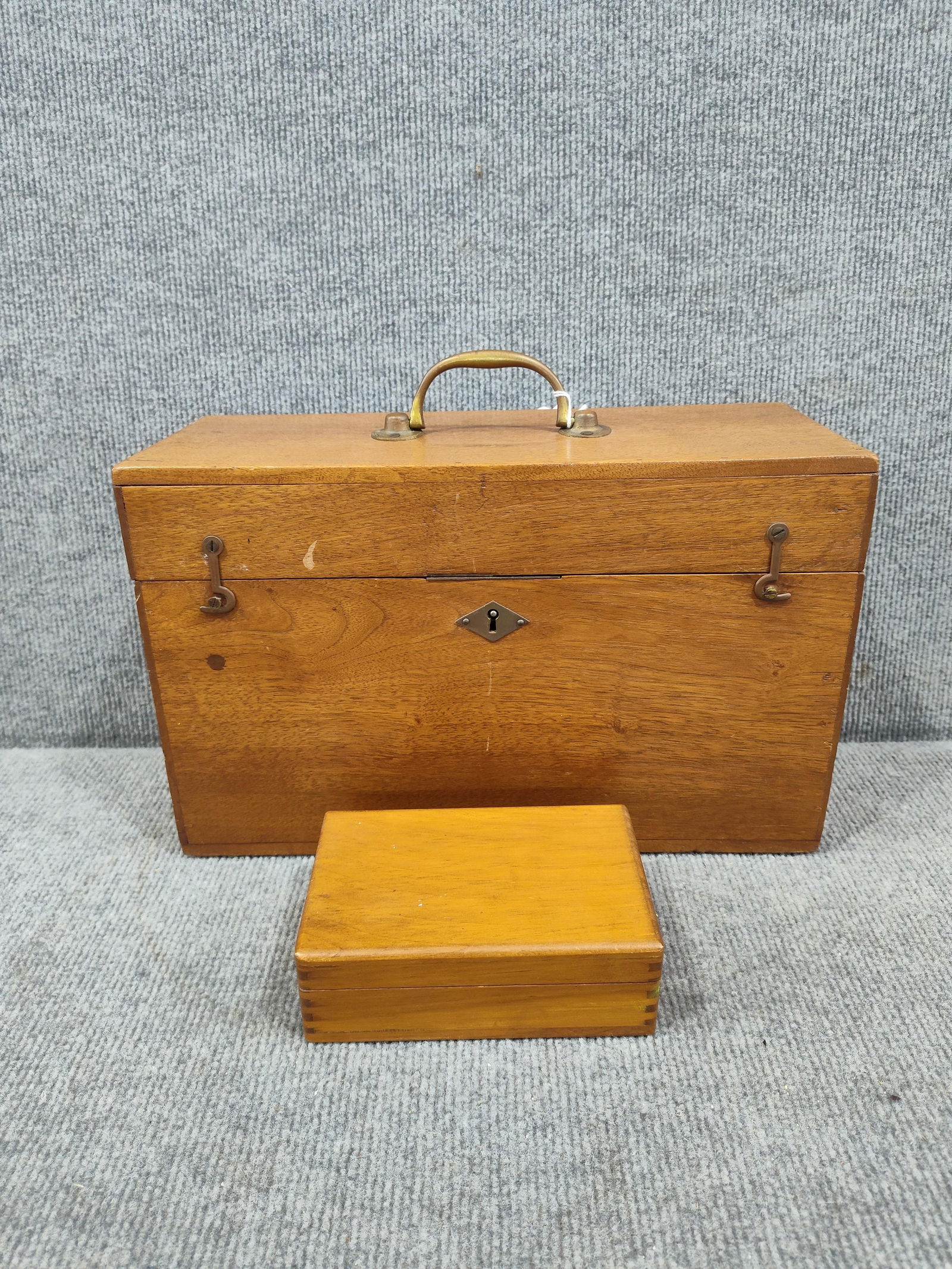 Locking Wood File Case & Dovetailed Box (1 of 3)