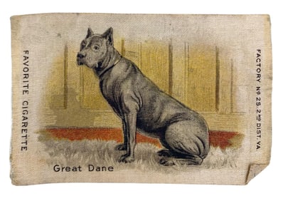 10 pc Early ZIRA & FATIMA Cigarette Dog & Bird Tobacco Silk Collection